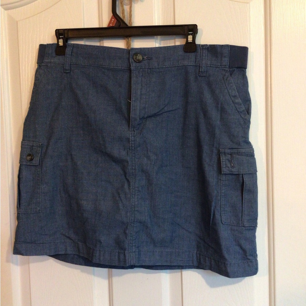 Blue Denim Lee Skort with Pockets